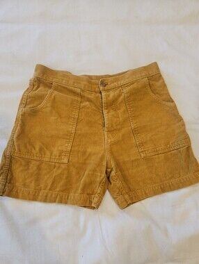 Birdwell Beach Britches Shorts Men’s 31 Yellow Gold Classic Corduroy Cotton  USA